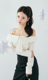 モデル：158cm（着用サイズ：FREE　着用カラー：WHT）