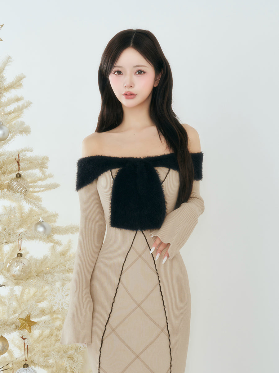 モデル：158cm（着用サイズ：FREE　着用カラー：BEG）