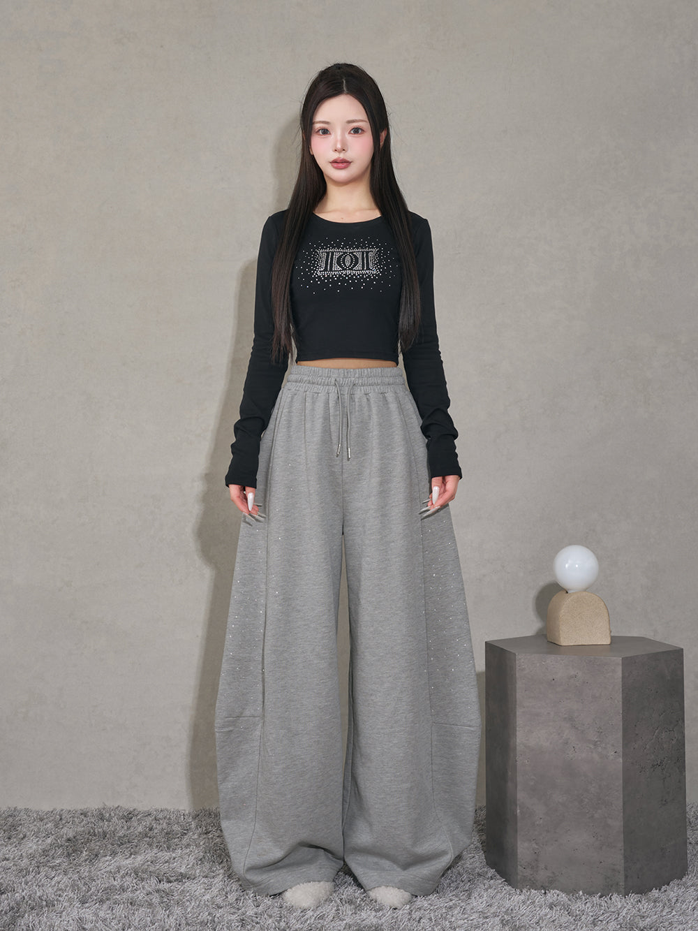 シャイニーDDロゴコンパクトロングTシャツ