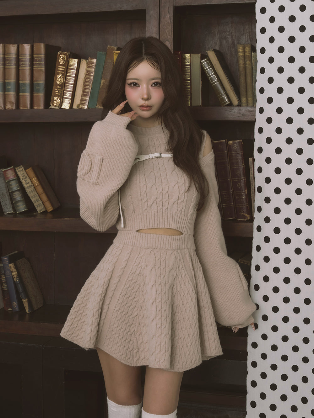 DDモチーフアンサンブルニットミニワンピース – Darich