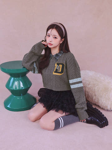 モデル：158cm（着用サイズ：FREE　着用カラー：GRY）