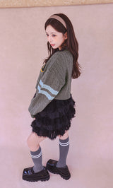 モデル：158cm（着用サイズ：FREE　着用カラー：GRY）