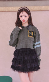 モデル：158cm（着用サイズ：FREE　着用カラー：GRY）