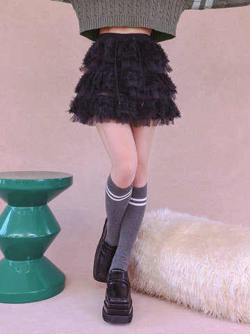 モデル：158cm（着用サイズ：FREE　着用カラー：BLK）