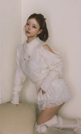 モデル：158cm（着用サイズ：FREE　着用カラー：WHT）