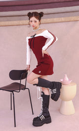 モデル：158cm（着用サイズ：FREE　着用カラー：BRD）