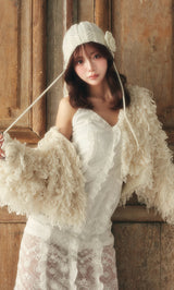 モデル：158cm（着用サイズ：FREE　着用カラー：IVO）