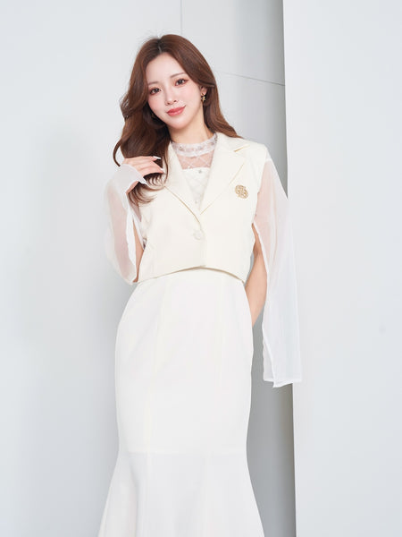 Slit Cape Short Jacket
