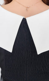 モデル：158cm（着用サイズ：FREE　着用カラー：BLK）