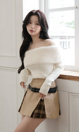 モデル：158cm（着用サイズ：FREE　着用カラー：WHT）