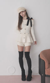 モデル：158cm（着用サイズ：FREE　着用カラー：WHT）