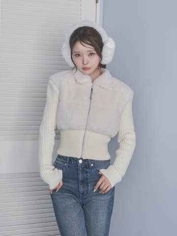 モデル：158cm（着用サイズ：FREE　着用カラー：WHT）