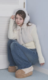 モデル：158cm（着用サイズ：FREE　着用カラー：WHT）