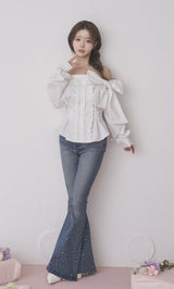 モデル：158cm（着用サイズ：FREE　着用カラー：WHT）