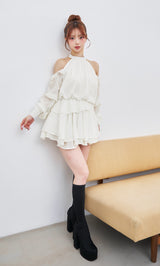 モデル：158cm（着用サイズ：FREE　着用カラー：WHT）