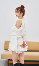 モデル：158cm（着用サイズ：FREE　着用カラー：WHT）