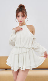 モデル：158cm（着用サイズ：FREE　着用カラー：WHT）