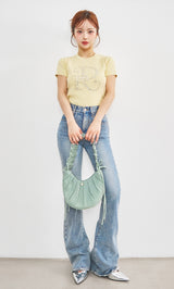 モデル：158cm（着用サイズ：FREE　着用カラー：YEL）