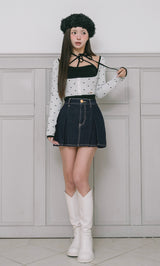 モデル：158cm（着用サイズ：FREE　着用カラー：WHT）