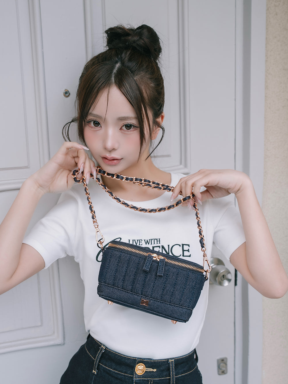 ダーリッチ　デニムロングバニティバッグ デニムロングバニティバッグ – Darich