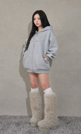 モデル：158cm（着用サイズ：FREE　着用カラー：GRY）