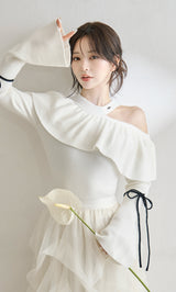 モデル：158cm（着用サイズ：FREE　着用カラー：IVO）