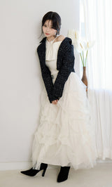 モデル：158cm（着用サイズ：FREE　着用カラー：IVO）