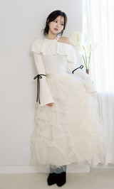 モデル：158cm（着用サイズ：FREE　着用カラー：IVO）