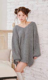 モデル：158cm（着用サイズ：FREE　着用カラー：GRY）