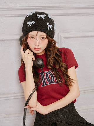 モデル：158cm（着用サイズ：FREE　着用カラー：RED）