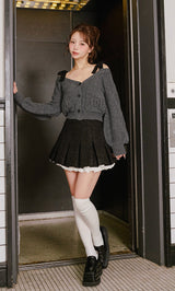モデル：158cm（着用サイズ：FREE　着用カラー：GRY）