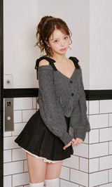 モデル：158cm（着用サイズ：FREE　着用カラー：GRY）