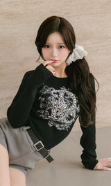 モデル：158cm（着用サイズ：FREE　着用カラー：BLK）