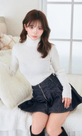 モデル：158cm（着用サイズ：FREE　着用カラー：WHT）
