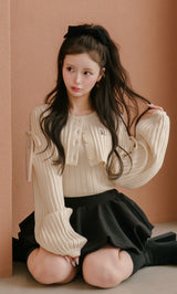 モデル：158cm（着用サイズ：FREE　着用カラー：IVO）