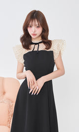 モデル：158cm（着用サイズ：FREE　着用カラー：BLK）