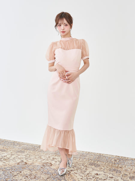 Sheer Mermaid Lady Long Dress