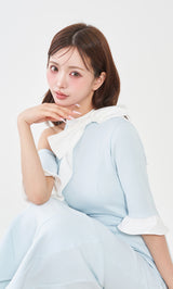 モデル：158cm（着用サイズ：FREE　着用カラー：SAX）