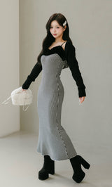 モデル：158cm（着用サイズ：FREE　着用カラー：BLK）