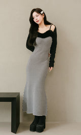 モデル：158cm（着用サイズ：FREE　着用カラー：BLK）