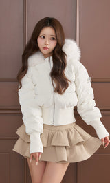 モデル：158cm（着用サイズ：S　着用カラー：WHT）