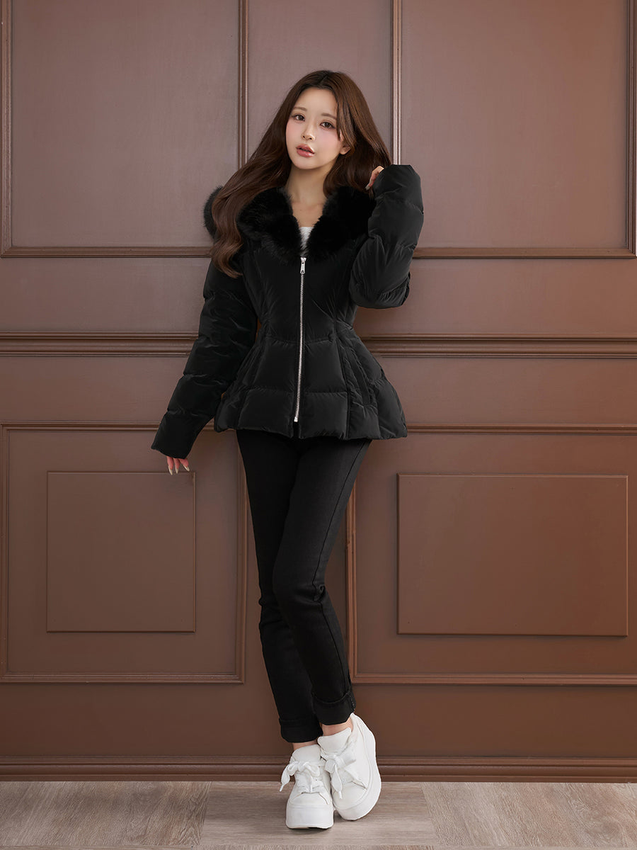 モデル：158cm（着用サイズ：S　着用カラー：BLK）