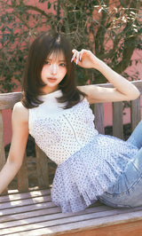 モデル：158cm（着用サイズ：FREE　着用カラー：WHT）