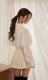 モデル：158cm（着用サイズ：FREE　着用カラー：WHT）
