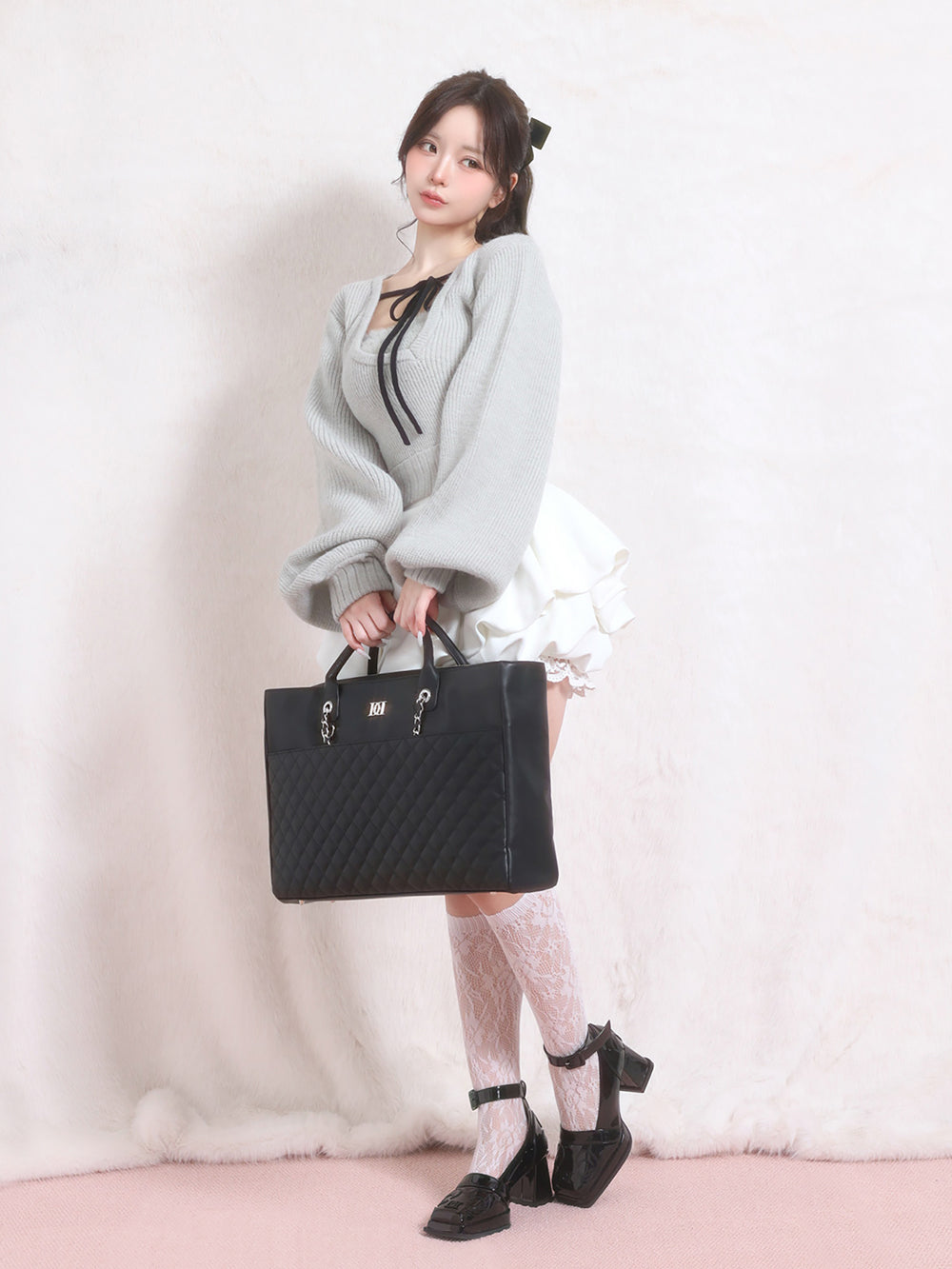 サイズ：FREE　カラー：BLK