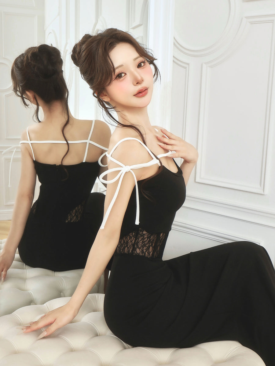モデル：158cm（着用サイズ：FREE　着用カラー：BLK）