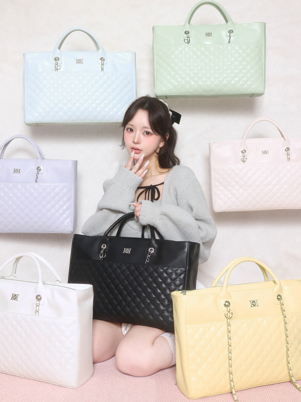 サイズ：FREE　カラー：WHT/PNK/YEL/SAX/MNT/PUR/BLK