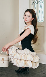 モデル：158cm（着用サイズ：FREE　着用カラー：BLK）