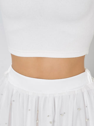モデル：155cm（着用サイズ：FREE　着用カラー：WHT）