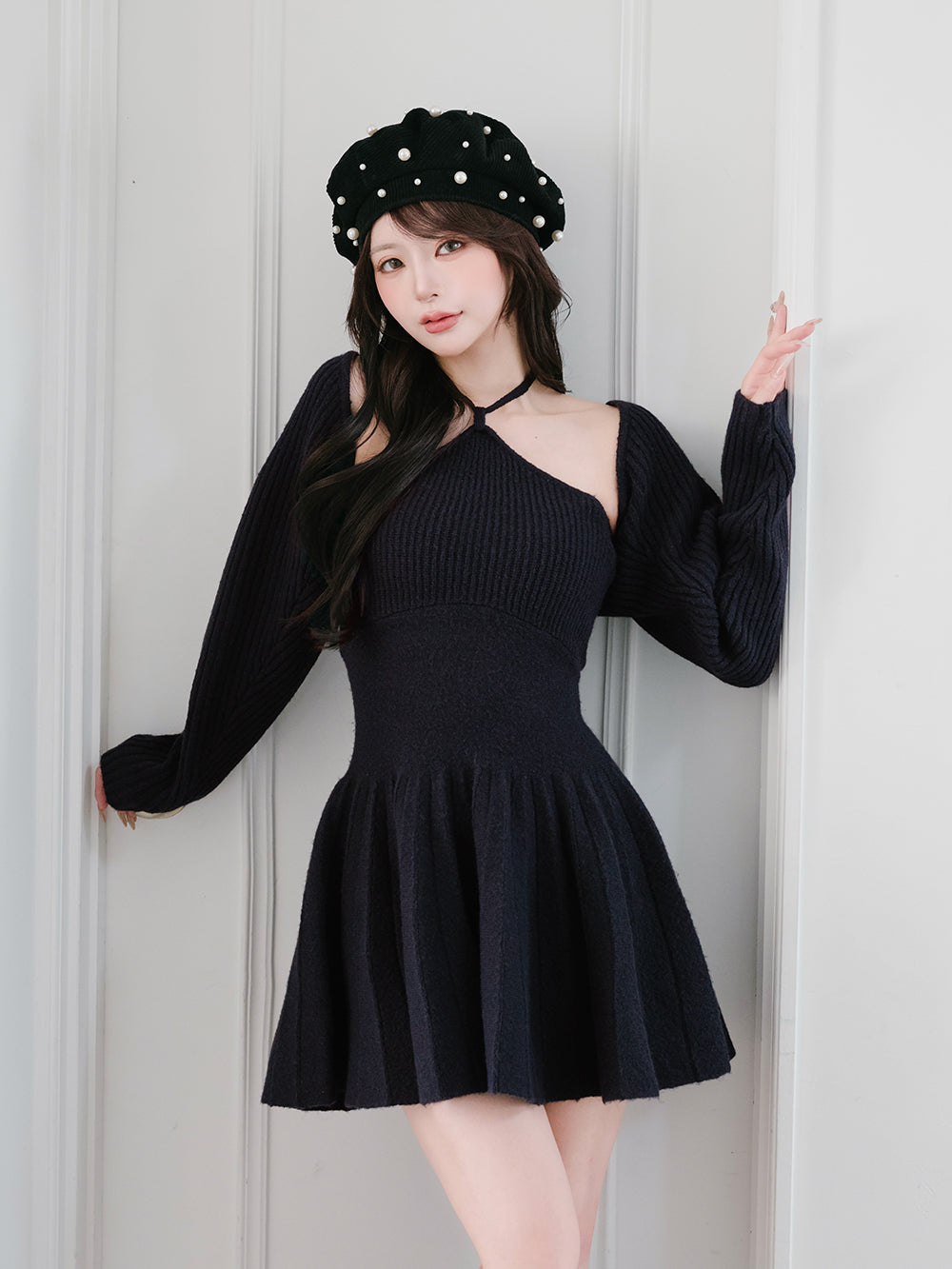 モデル：158cm（着用サイズ：FREE　着用カラー：NVY）